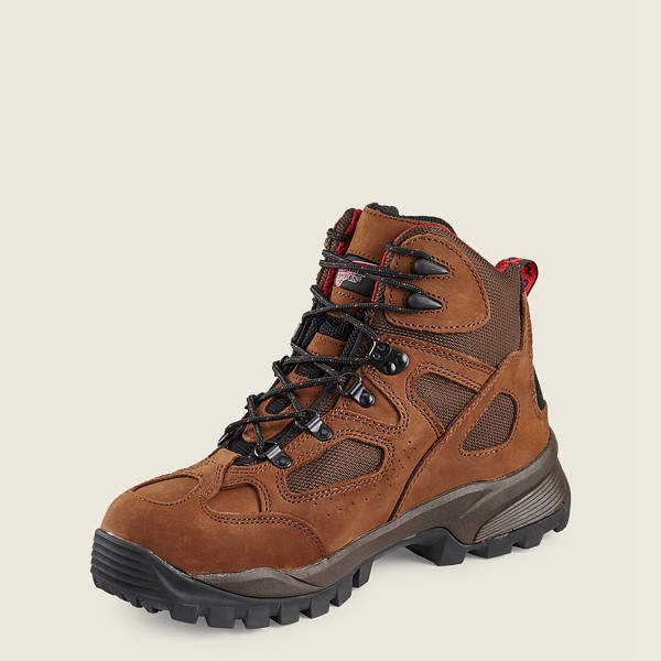 Red Wing Hiking Bot Erkek - Truhiker - 6-Inch Waterproof Safety Toe - Kahverengi - 74WJXAHOU